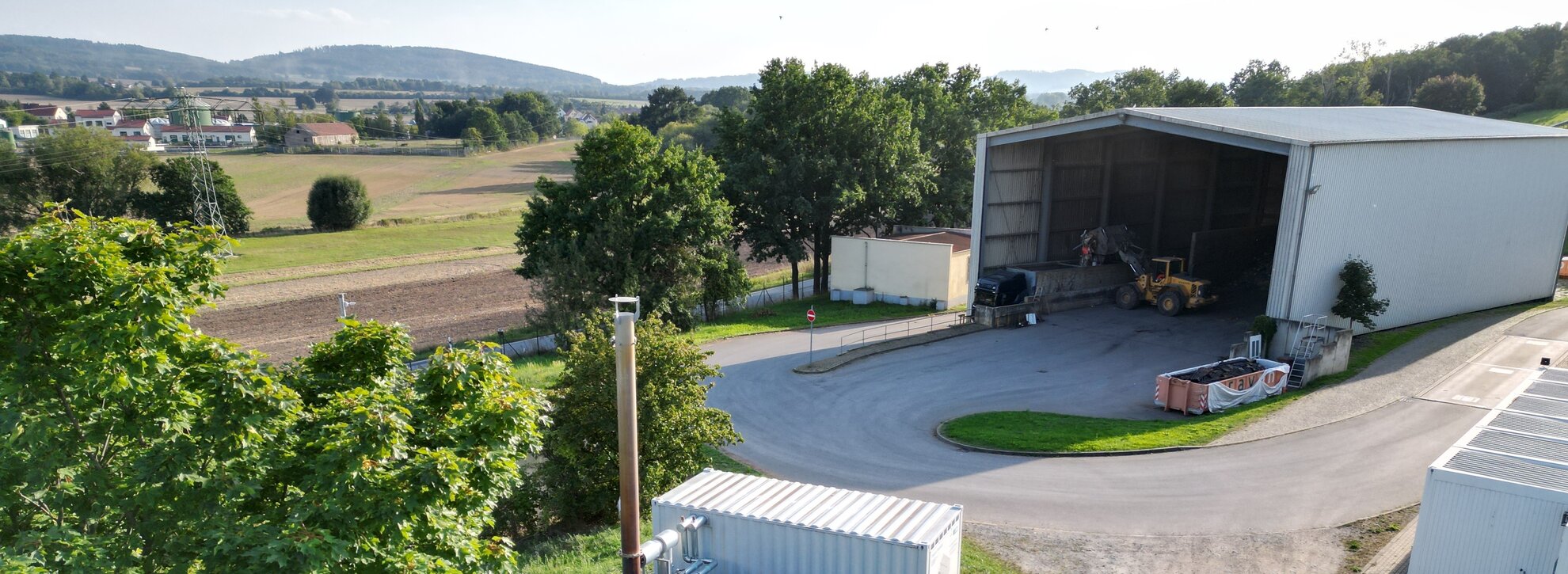 Panoramaaufnahme der Umladestation Bautzen Nadelwitz